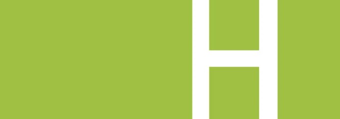 De H als grafisch element