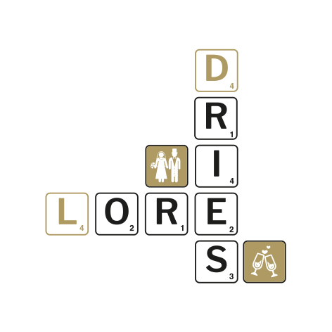 Huwelijkskaart Lore en Dries